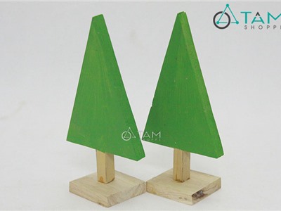 Cây thông Noel bằng gỗ nhỏ xinh để bàn Số 04
